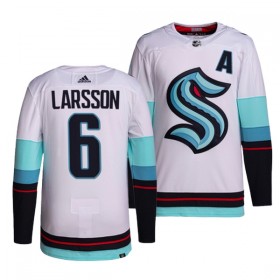 Seattle Kraken Trikot Adam Larsson 6 Adidas Weiss Authentic - Herren